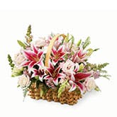 Stargazer Lilies Basket