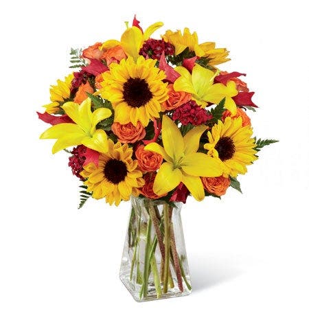Harvest Harmony Sunflower Arrangement