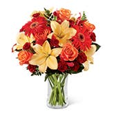 Orange Lily Bouquet of Fall Splendor