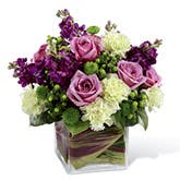 From the Heart Purple Rose Bouquet