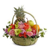 Flowers With Fruits Basket