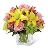 Pink Rose And Lily Bouquet, Hooray!