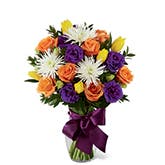 Dress Up Your Day Orange Rose Bouquet