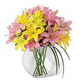 Yellow Lilies & Pink Lilies Orb