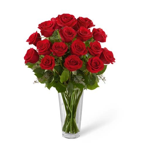 Long Stem Red Rose Bouquet at Send Flowers