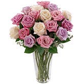 Long Stemmed Pastel Roses
