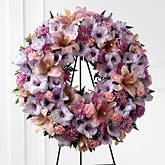 Pastel Flowers Wreath Spray