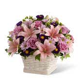 Graceful Peace Flower Basket at Send Flowers