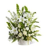 Oriental Lily Sympathy Arrangement