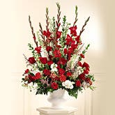 Red Rose Altar Arrangement