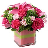 Blushing Brilliance Rose Bouquet at Send Flowers