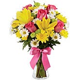 Sunny Yellow Lilies Bouquet
