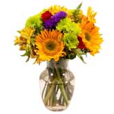 Colorful Garden Sunflower Bouquet