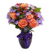 Orange Purple Pizzazz Bouquet