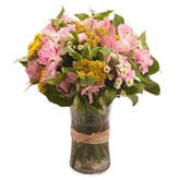 Sunny Pink Carnation Bouquet