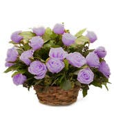 Lavender Rose Basket