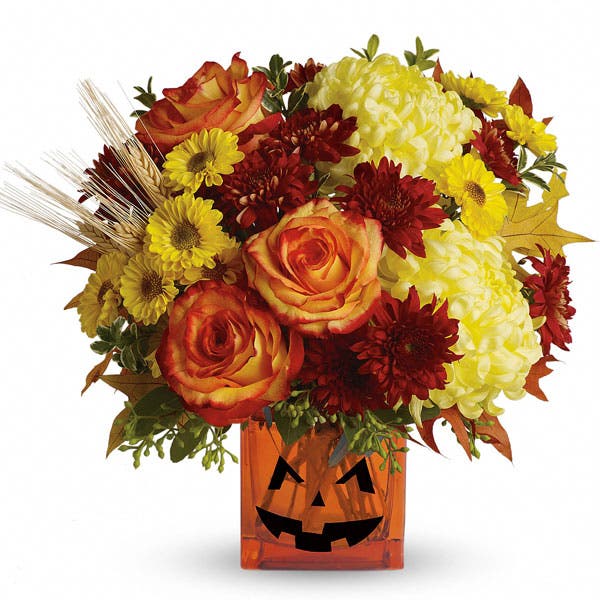 Jack-O-Lantern Halloween Bouquet