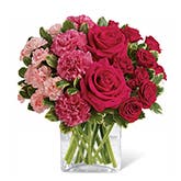 Pure Heart Pink Rose Bouquet