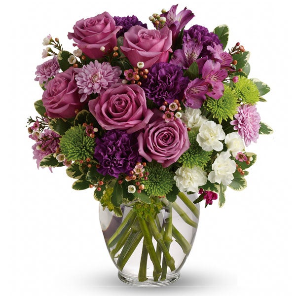 Prize Purple Rose Bouquet at Send Flowers