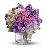 Well Hi Honey Purple Rose Bouquet