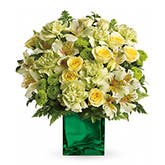 Emerald Bouquet of Spring Flowers