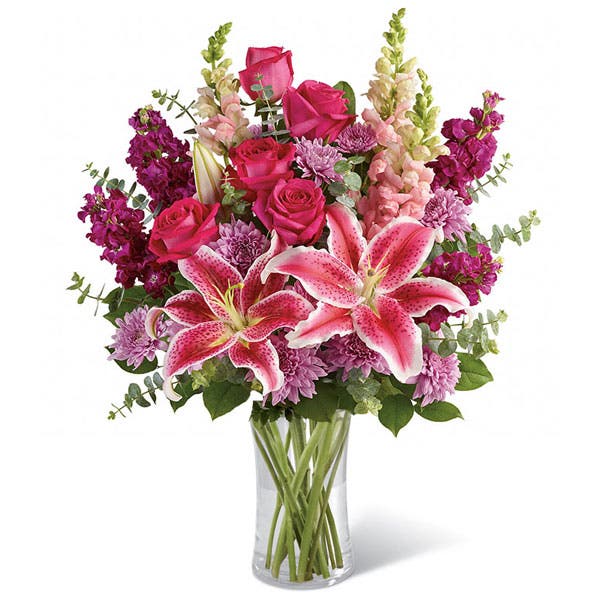 Vibrantly Pink Stargazer Bouquet