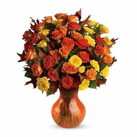 Fabulous Flirty Orange Roses Bouquet