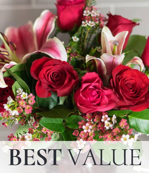 Best value anniversary flowers bouquet created by a nearby local florist