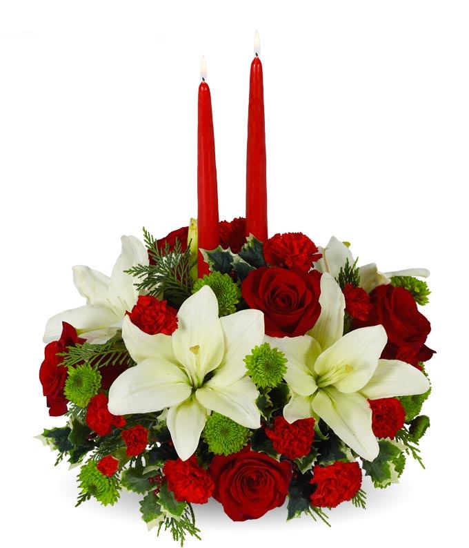 Christmas Floral Centerpiece