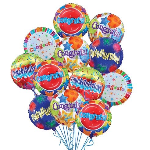Say Congratulations with 1 Dozen Balloons