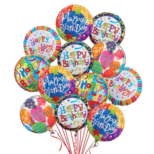 Say Happy Birthday 1 Dozen Balloons