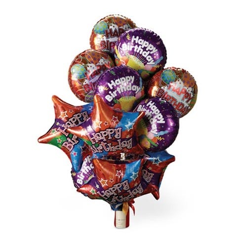 One Dozen Birthday Balloons