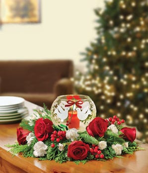 Christmas Rose Centerpiece