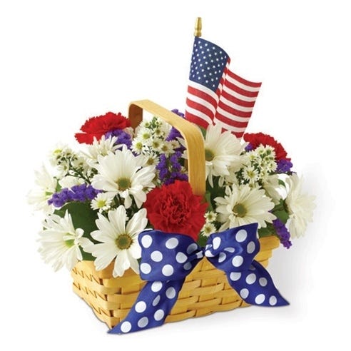 Red, White & Blooms Bouquet