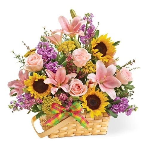 Flowers of the Field in a Basket