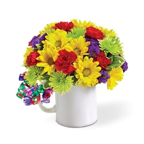 Floral Party in a Reusable Mug