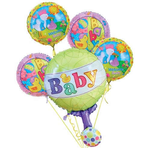 Welcome to the World - New Baby Balloon Bundle