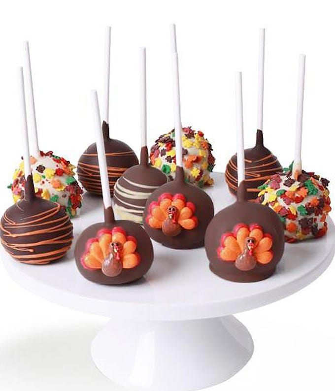 10 Give Thanks Chocolate Covered Cake Pops