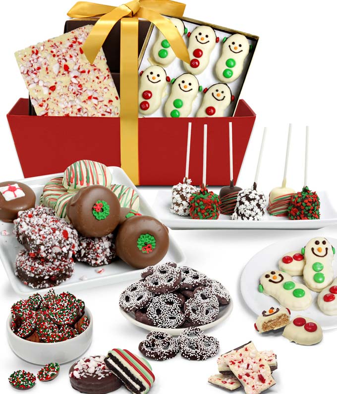 Christmas cookie gift basket delivery by Send Flowers USA