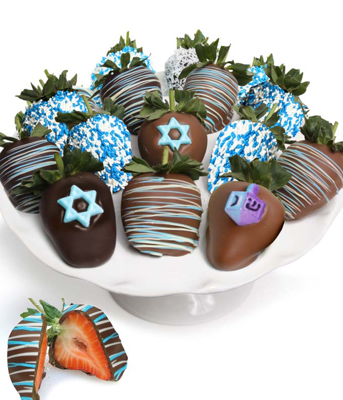 chocolate covered strawberry delivery same day, Hanukkah gift delivery