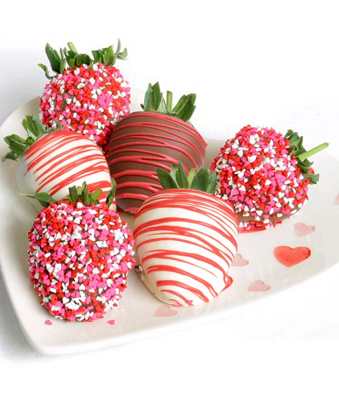 Half Dozen Chocolate Covered Valentine's Strawberries