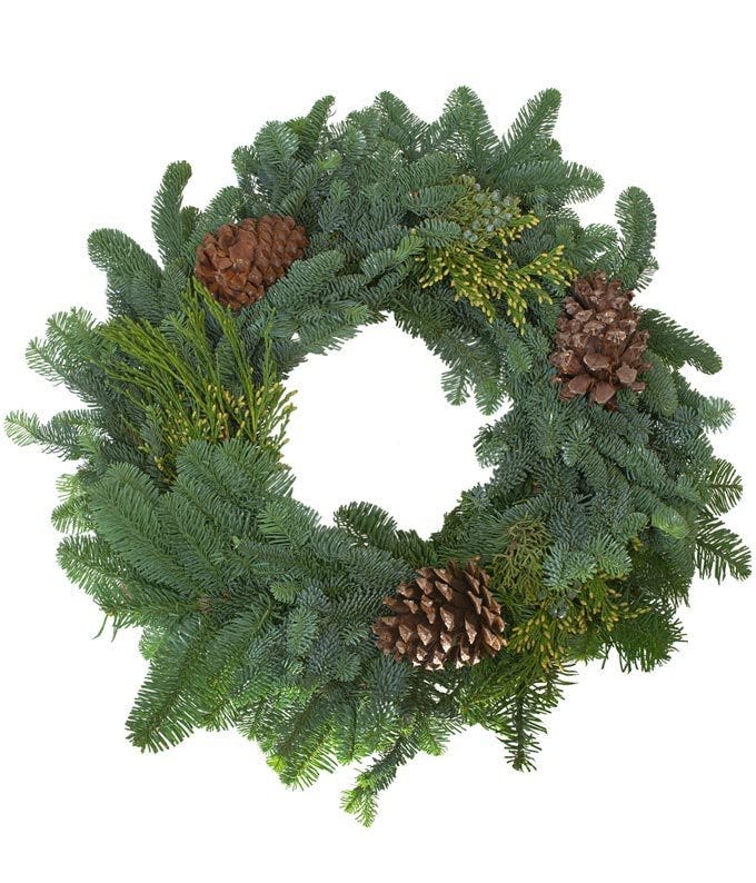 Merry Christmas Hanging Wreath at Send Flowers