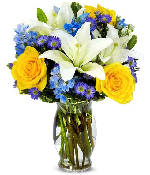 Bluebirds & Sunshine Bouquet 