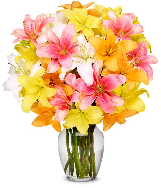 Sunrise Lily Bouquet - Premium