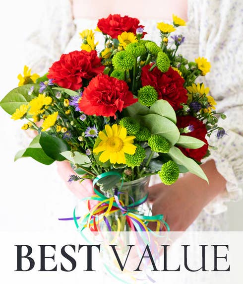 florist designed bouquet at send flowers, a cheap designer flower bouquet