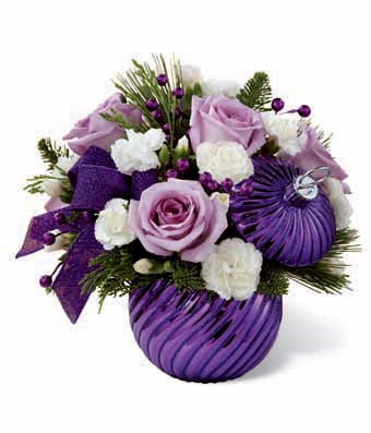 Purple Delight Christmas Bouquet