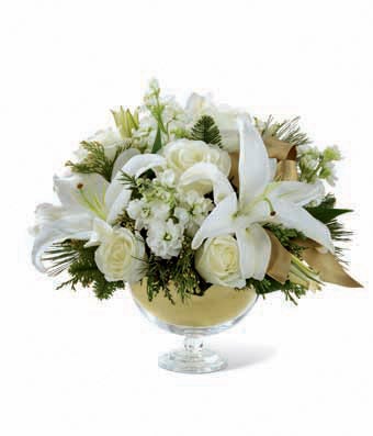 White rose and lily bouquet from Send Flowers