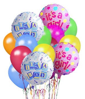 Its a girl balloons bouquet and floating its a girl mylar balloons bunch