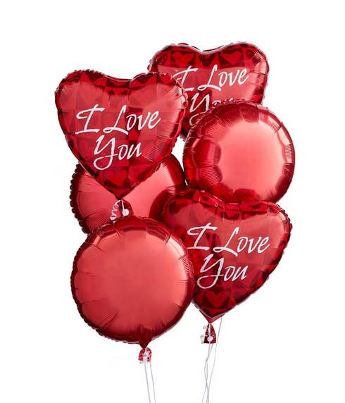 I love you balloons delivery at send flowers with I love you balloon