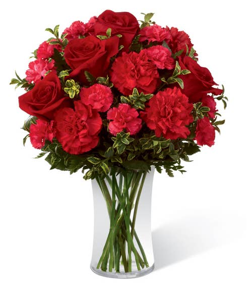 A red rose garden bouquet